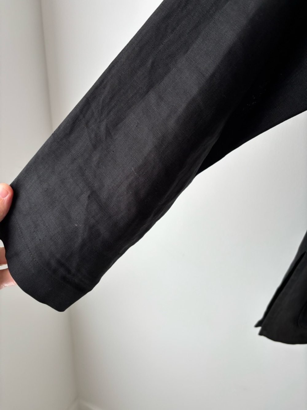 Vintage Talbots 100% Linen Blazer Jacket Size 6 Medium Minimalist Classic - Picture 4 of 11